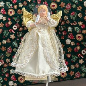 Vintage Christmas Tree Angel